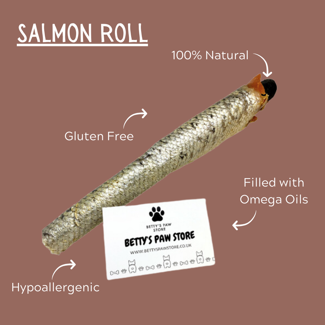 salmon roll chew