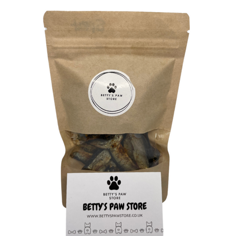 Sprat Pouch - Natural Dried Baltic Sprat Dog Treats – Betty's Paw Store